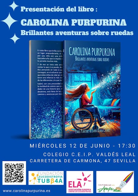 Locandina della presentazione del libro al C.E.I.P. Valdés Leal di Sevilla, mercoledì 12 giugno alle 17:30.