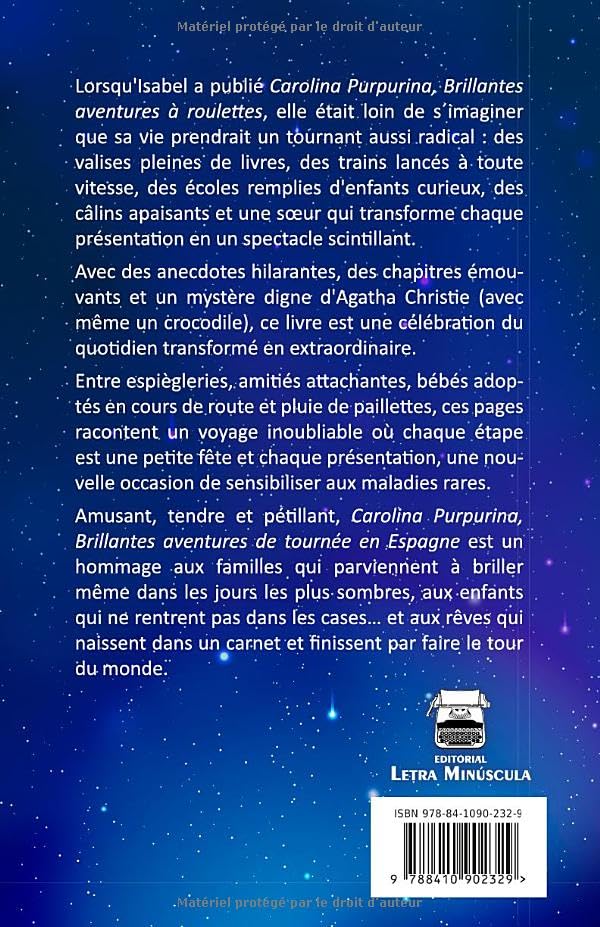 Retro di copertina di «Brillantes aventures de tournée en Espagne», edizione francese